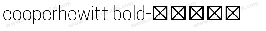 cooperhewitt bold字体转换